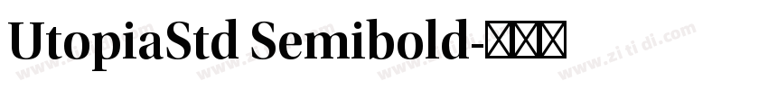 UtopiaStd Semibold字体转换
